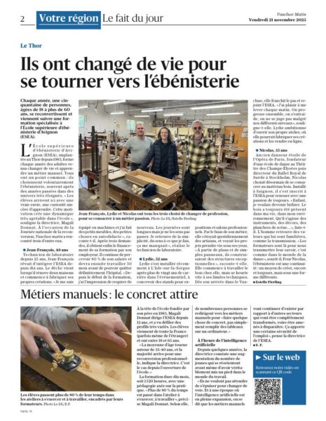 VAUCLUSE MATIN - 21/11/2025