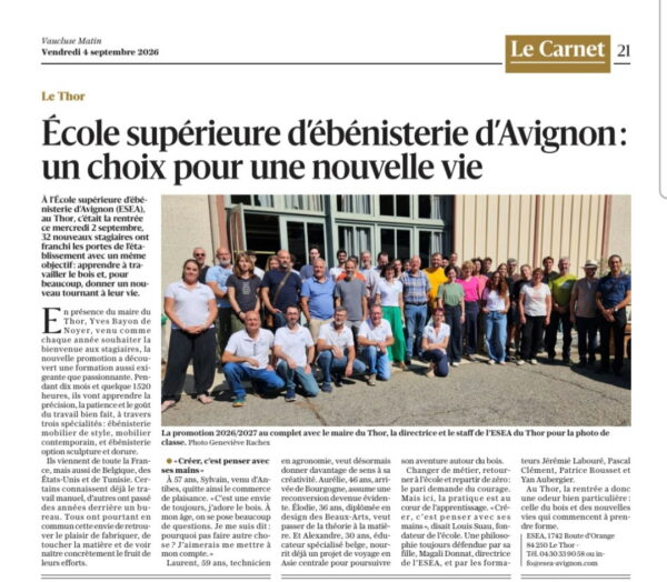 VAUCLUSE MATIN - 04/09/2026